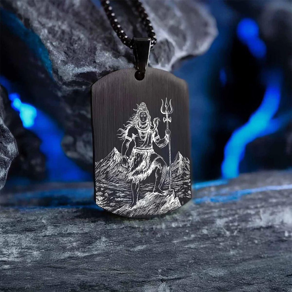 Eternal Shiv Godform Pendant with Chain